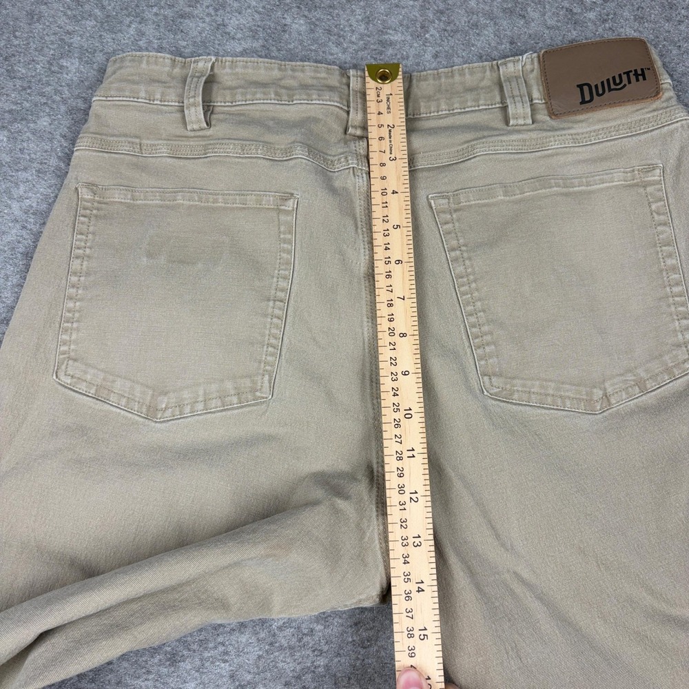 Duluth Trading Co Flex Fire Hose Pants Mens 36x34 Tan Relaxed Fit Workwear - Picture 8 of 11